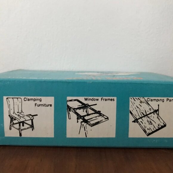 NEW Red Cast Iron Clamp Spring Lever 1/2" Threaded Malleable Woodworking Gluing - Picture 5 of 5